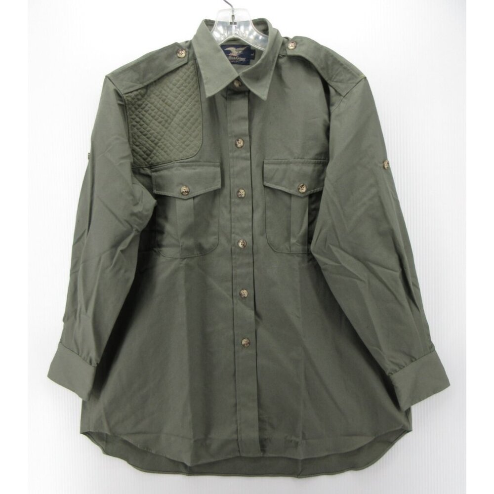 VINTAGE Willis & Geiger Shirt Large Shooting Bush Poplin Safari NEW